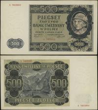 500 złotych 1.03.1940, seria A, numeracja 780386