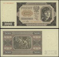 500 złotych 1.07.1948, seria CC, numeracja 00298