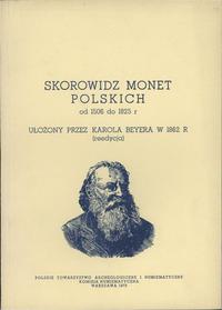 Karol Beyer - Skorowidz monet polskich od 1506 d