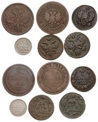 zestaw 6 monet rosyjskich różne lata, w zestawie