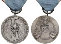 medal Rodła, biały metal 38 mm, wstąźka