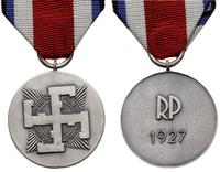 Medal zasługi FPZOO, biały metal 36 mm, wstążka