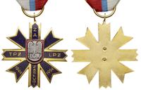 Odznaka Honorowa 50-lecia LOK, brąz złocony 46 x