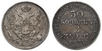 30 kopiejek = 2 złote 1835 / MW, Warszawa, Plage