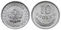10 groszy 1949, Warszawa, aluminium, wyśmienite,