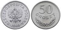 50 groszy 1949, Warszawa, aluminium, idealny sta