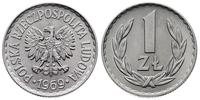 1 złoty 1969, Warszawa, przepiękny, Parchimowicz