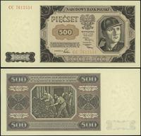 500 złotych 1.07.1948, seria CC 7612554, minimal