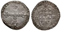 1/4 ecu 1589 / H, La Rochelle, srebro 9.59 g, Du