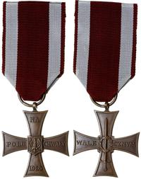 Krzyż Walecznych 1920, brąz 43.5 x 43.5 mm, wstą