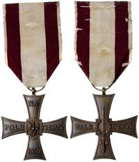 Krzyż Walecznych 1920, brąz 42.5 x 42 mm, wstążk