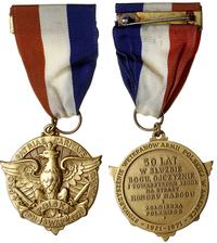 Medal pamiątkowy 50-lecia SWAP w Ameryce, brąz z