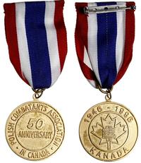 Medal pamiątkowy 50-lecia SPK w Kanadzie, brąz z