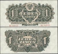 1 złoty 1944, "obowiązkowym" seria EO nr 349525,