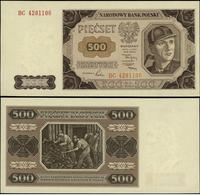 500 złotych 1.07.1948, seria BC, piękne, Miłczak