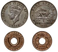 zestaw: 1 cent 1928 i 1 szyling 1941, miedź i sr