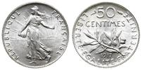 50 centymów 1917, srebro, pięknie zachowane, dos