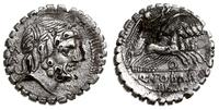 denar serratus suberatus 83/82 pne, Rzym, Aw: Gł