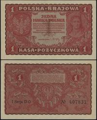 1 marka polska 23.08.1919, seria I-DO, numeracja