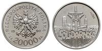 20 000 złotych 1990, Warszawa, NIKIEL - PRÓBA So