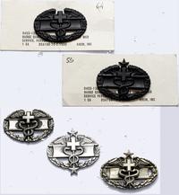 metalowe odznaki personelu medycznego, którzy br