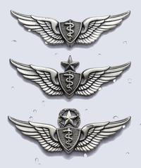 srebrne odznaki personelu medycznego Sił Powietr