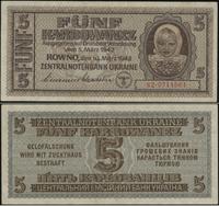 zestaw 5 banknotów 10.03.1942, 5 karbowańców , 1