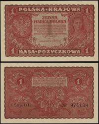 1 marka polska 23.08.1919, seria I-DH 974139, le