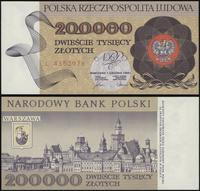 200.000 złotych 1.12.1989, seria L 4352976, wyśm