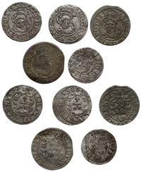 zestaw szelągów ryskich 1589, 1597, 1598, 1599 i