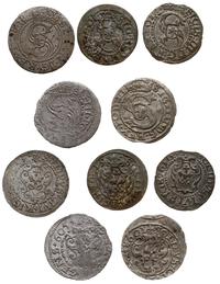 zestaw szelągów ryskich 1601, 1605, 1607, 1616 i