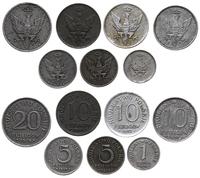 zestaw: 2 x 10 i 5 fenigów 1917 oraz 20, 10, 5, 