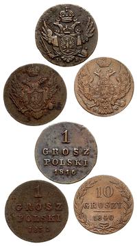 1 grosz 1816 I.B., 1 grosz 1835 I.P., 10 groszy 