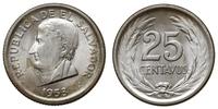 lot: 25 i 50 centavos 1953, razem 2 sztuki, sreb