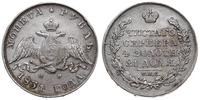 rubel 1831 / СПБ-НГ, Petersburg, srebro 20.74 g,