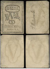 5 groszy miedziane 15.08.1794, strona główna i o