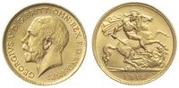 1/2 funta 1915, Sydney, złoto 3.99 g, wyśmienity