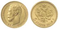5 rubli 1902 / АP, Petersburg, złoto 4.30 g, Kaz