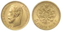 5 rubli 1902 / АP, Petersburg, złoto 4.30 g, Kaz