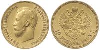 10 rubli 1903 / АР, Petersburg, złoto 8.59 g, Ka