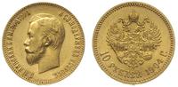 10 rubli 1904, Petersburg, złoto 8.60 g, Kazakov