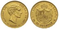 25 peset 1877, złoto 8.05 g