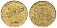 1 funt 1855, Londyn, złoto 7.97 g, rzadkie w tym