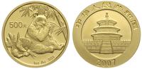 500 juanów 2007, złoto '999' 31.11 g, stempel lu