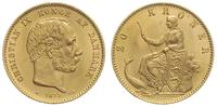 20 koron 1873, pięknie zachowane, złoto 8.96 g, 