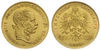 10 franków = 4 floreny 1891, Włochy, złoto 3.22 