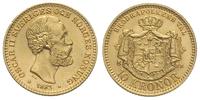 10 koron 1883, złoto 4.49 g, piękne, Fr. 94a