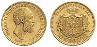 10 koron 1883, złoto 4.47 g, piękne, Fr. 94a