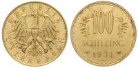 100 szylingów 1931, złoto 23.54 g, Fr. 2842