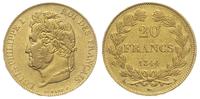 20 franków 1844/A, Paryż, złoto , Gadoury